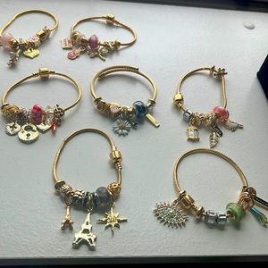 Bracelet varios new cover 18 k pandora style